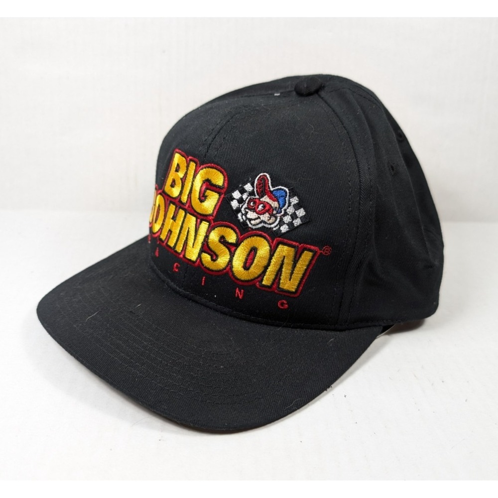 Vintage Big‎ Johnson Racing Hat Black Snapback Kudzu Always in the Pole Position